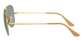 عینک آفتابی اورجینال ریبن Ray-Ban RB 3689 Aviator Metal II 9064/S2 مدل خلبانی (Aviator) با فریم فلزی مقاوم و نشکن عدسی شیشه مناسب خانم و اقا